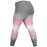 Demigirl Pride Ombre High-Waist Plus Leggings Plus Size Legging - AOP PRIDE MODE